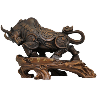 牛摆件招财高档办公室老板桌树脂装饰工艺品牛气冲天公司开业礼品