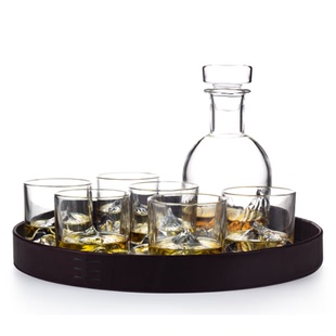 加拿大LIITON珠峰系列威士忌水晶玻璃酒杯鸡尾酒洋酒杯礼盒270ml