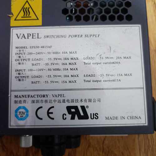 议价VAPEL核达中远通EPS30-4815AF电源维修