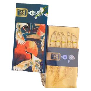 东北生晒参长白山特产人参50克干参白参红参整支泡酒煲汤山参礼盒