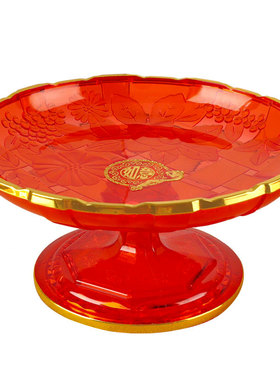 佛前贡品碟家用供果盘财神爷