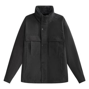 【灯芯绒】ZIOZIA通勤男装25冬羊毛皮毛领保暖防风立领羽绒服夹克