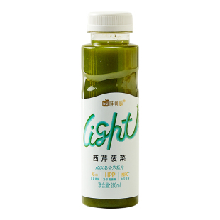 唯可鲜HPP芹菜汁羽衣甘蓝西芹汁100%鲜榨纯果蔬汁轻液断280ml*6瓶