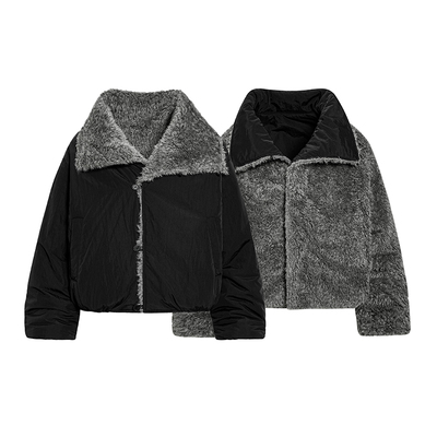 美式立领双面穿男加厚保暖棉服