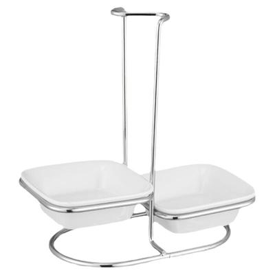 304不锈钢汤勺漏托架套装餐具