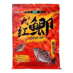 化氏正品饵料 大红鲫 水果元素鱼饵深海元素鲫香蛋奶黑坑野钓通用