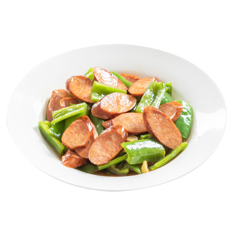 【齐善素食 哈红肠】佛家纯素肉豆制品仿荤哈尔滨即食素香肠速食