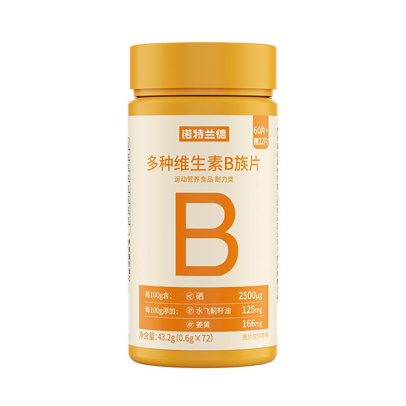 诺特兰德多种维生素B族复合片男女士专用vb维b2b12咀嚼片官方正品
