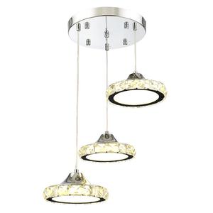 长歌LED餐厅灯水晶餐厅吊灯轻奢现代简约创意餐吧餐桌饭厅吊灯