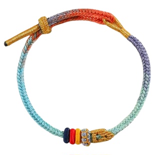 五台文殊七慧上岸手绳手工编织金榜题名好运手链送学生幸运礼物