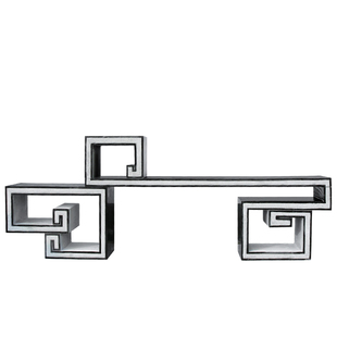 石雕花架芝麻黑天然石材盆景架花岗岩中式花台桌庭院大理石博古架