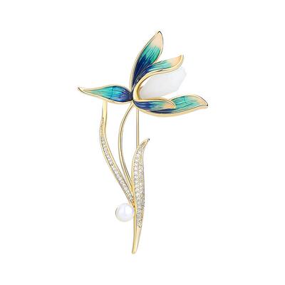 Abenheart丹麦白玉兰高级感胸花