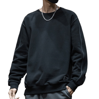 加绒加厚潮牌胖子卫衣打底衫加大