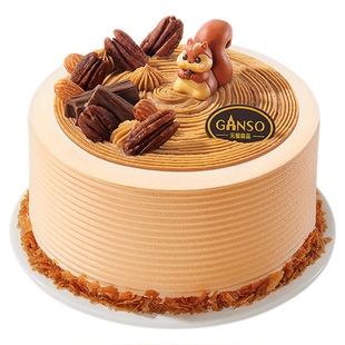 【鲜奶蛋糕】元祖掌声鼓栗蛋糕松鼠网红款生日蛋糕下午茶同城配送