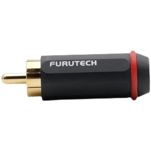 古河FP126镀金RCA莲花插 音频小线径信号线适用AV端子纯铜公插头