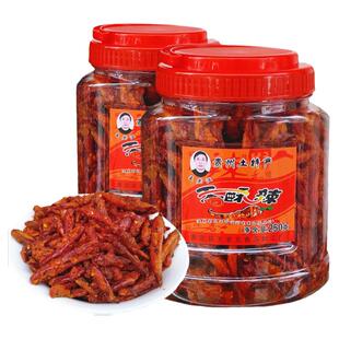 贵州土特产贵定王老汉香酥辣椒麻辣香辣酥脆休闲零食香脆椒炸辣椒