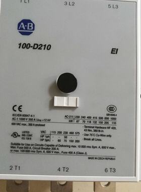 议价AB罗克韦尔接触器 100-D210ED11 100-D210EA00