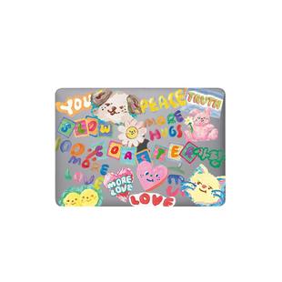 小众涂鸦油画风韩风联名笔记本电脑保护套适用苹果MacBook保护壳CASE原版M5 2025Air13.6/15 Pro13/14/16寸M3
