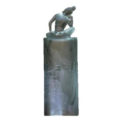 京铜思惟菩萨摆件琉璃佛像礼物