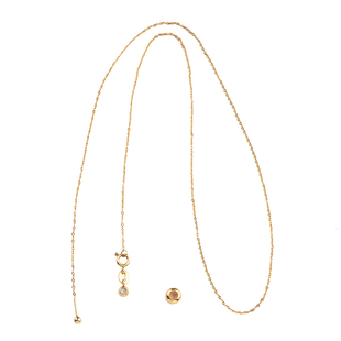 穿平安扣多功能项链镀黄金色不掉色挂绳夹扣扣头戒指配件专用链饰