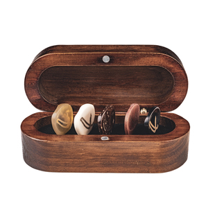 意大利Wambooka nativo picks手工拨片木盒木头质骨质吉他手收藏