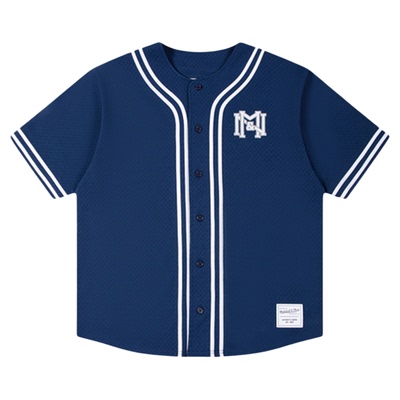 MN复古运动短袖棒球开衫男女