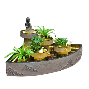 庭院阳台花园鱼池喷泉造景室外假山水景装饰品别墅流水摆件循环水