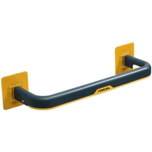 北欧创意折叠卫生间免打孔双层毛巾杆浴室吸盘挂架浴巾架子毛巾架