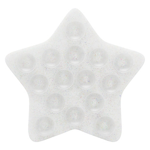 Wildflower五角星吸盘式手机支架多功能粘贴玻璃浴室卫生间自拍神器拍视频固定器防水苹果iPhone16/15女生