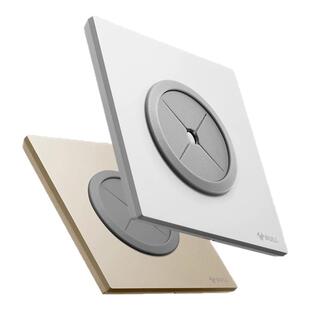 公牛G57超薄蝶翼装饰白板带出线孔86型堵洞盖板装饰盖g56空白面板