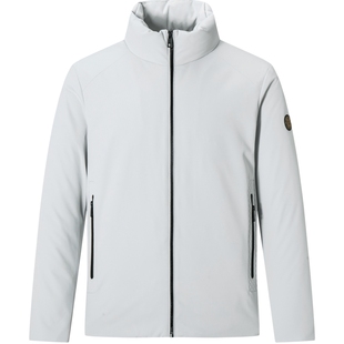 七匹狼短款羽绒服男士石墨烯蓄热秋冬季加厚立领外套中年爸爸男装