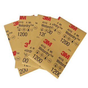正品3M401Q美容砂纸1200目水磨砂纸汽车漆面抛光划痕精细打磨砂纸