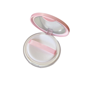 散粉盒空盒rcma胡椒粉分装盒超薄高档大牌带镜子便携旅行弹力网