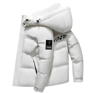 新款羽绒服男女情侣装冬季休闲短款加厚保暖户外工装鸭绒外套潮