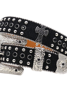 皮带十字架男女带钻欧美出口