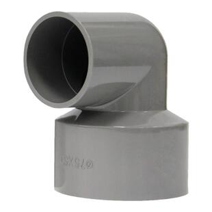 PVC变径弯头90度异径大小转弯接头20配件25水管32 40 50 75 90110