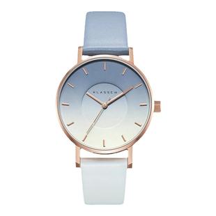 意大利Klasse14品牌石英手表女天空蓝个性小众凹陷表盘生日礼物