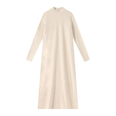 吴童童高领直筒长袖打底连衣裙