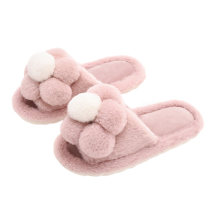 棉拖鞋女秋冬季室内家居冬天厚底防滑可爱居家保暖家用毛毛绒拖鞋