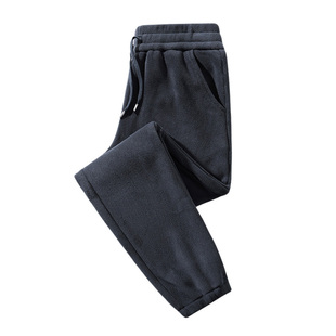 稻草人摇粒绒裤子女2025新款冬季加绒加厚保暖抓绒裤男休闲裤卫裤