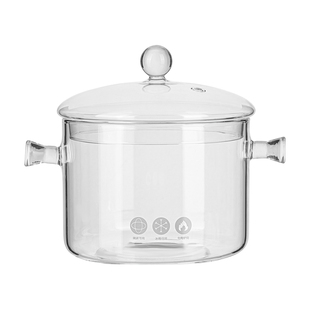 奶锅汤锅汤碗家用高硼硅玻璃明火耐高温透明电陶炉煮茶煲炖泡面锅