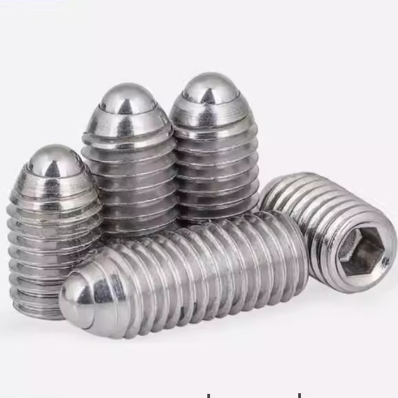 304不锈钢波头螺杆定位波头螺杆套装弹簧球头柱塞M3M4M5M16
