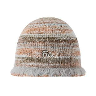 FILA FUSION斐乐帽子情侣款圆帽2025新款针织帽毛线帽渔夫帽冬帽