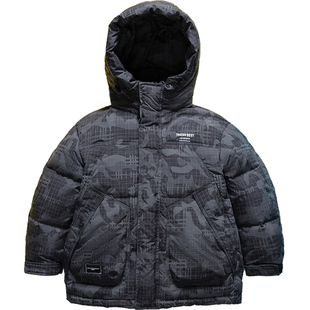 雅鹿痞帅2025新款儿童男童羽绒服男孩子洋气大童冬季加厚外套冬装