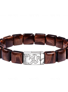 禅宗离火红虎眼男士手链