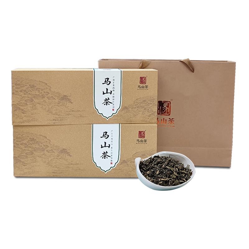 马山茶客家传统高火炒青绿茶茶叶简易礼盒装高山云雾茶叶250g/盒