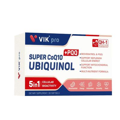 德国VIKpro还原型辅酶Q10备孕调理孕前吃卵泡调理PQQ男女同补