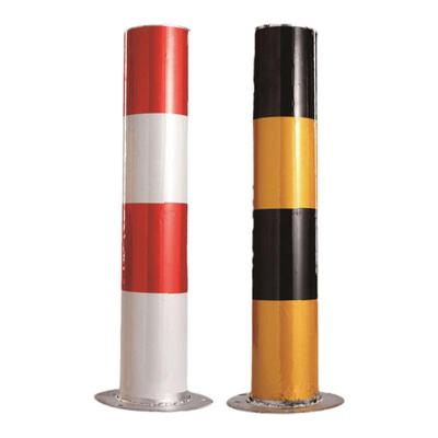 镀锌反光警示柱钢管防撞立柱路桩道路挡车地桩隔离桩道口柱铁路障