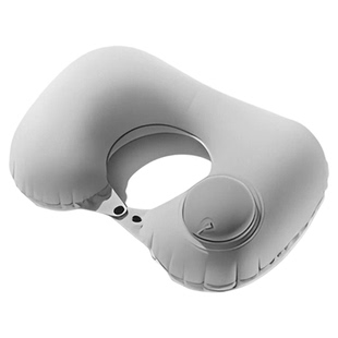 充气U型枕吹气护颈脖枕头午睡枕飞机便携可折叠旅行按压式神器
