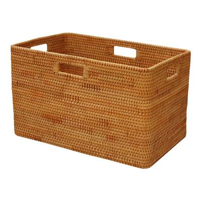 收纳筐藤编桌面整理衣物